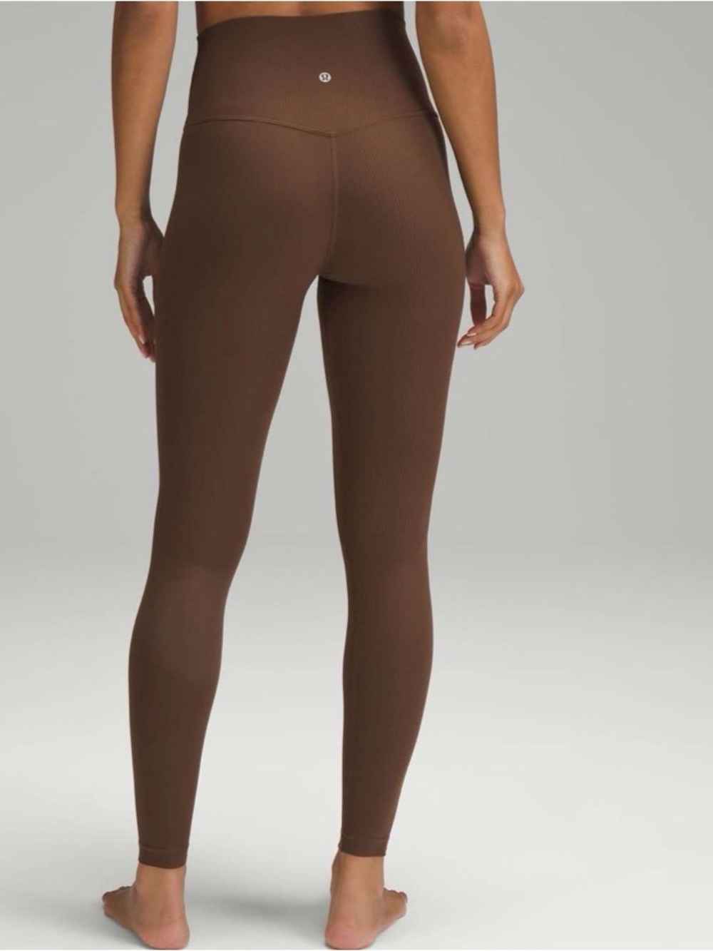 Lululemon Align Ribbed High Rise 28” Java Brown Leggings Size 2 - Picture 4 of 12